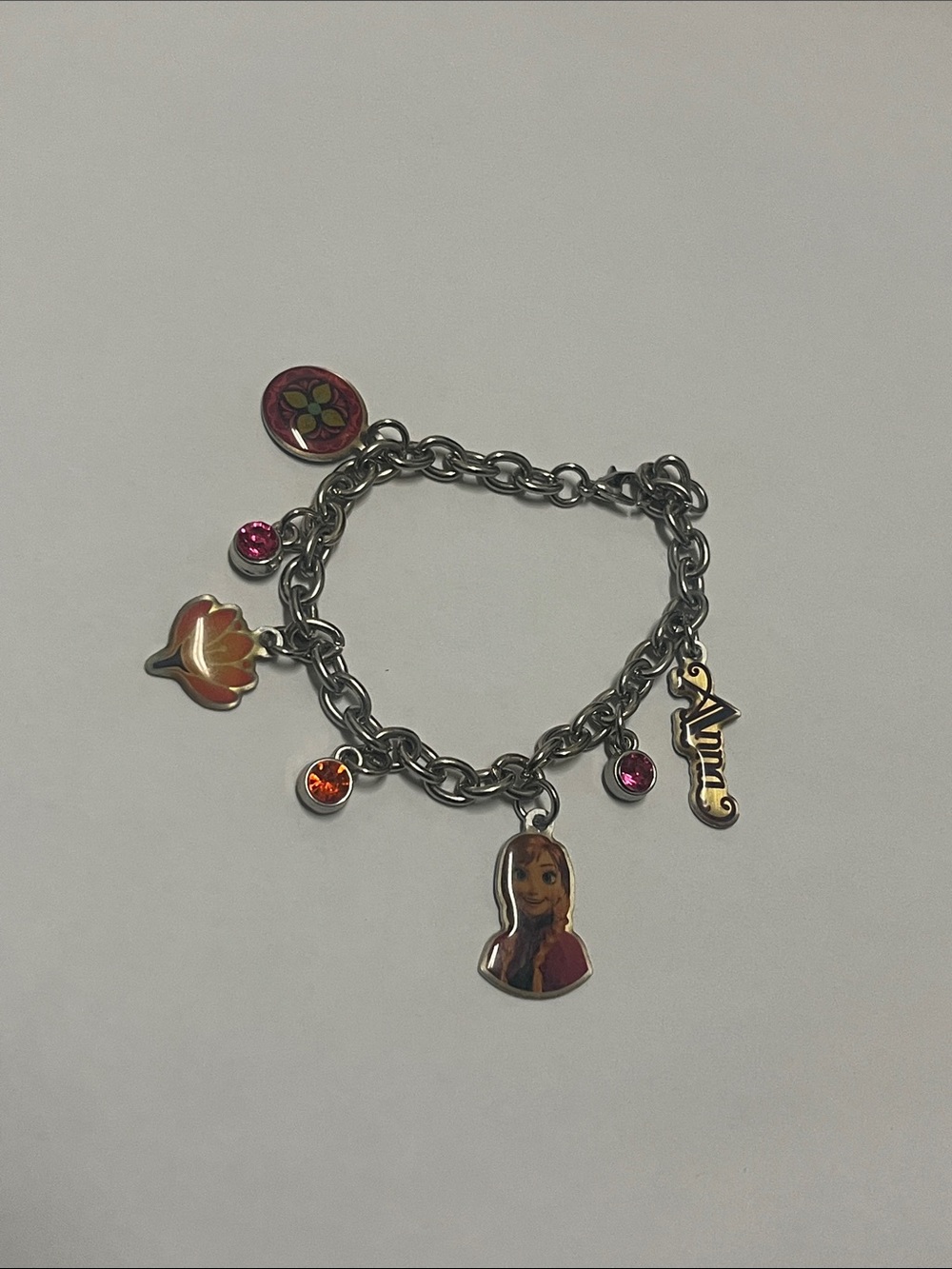 Disney Frozen Anna Charm Bracelet with Frozen Charms